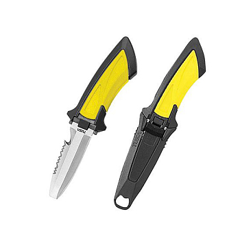 Нож водолазный TUSA Mini Blunt Tip (желтый)