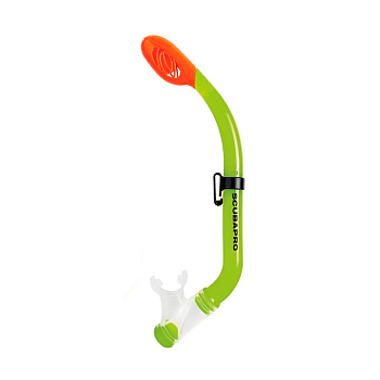 Трубка SCUBAPRO детская Mini Dry с верхним клапаном (зеленый)