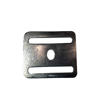 Пластина для Sidemount 4.4 двухщелевая с отверстием (сталь, 2 мм)