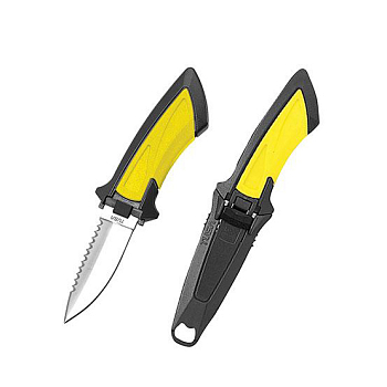 Нож водолазный TUSA Mini (желтый)