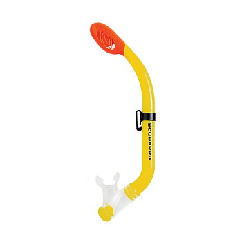 Трубка SCUBAPRO детская Mini Dry с верхним клапаном (желтый)