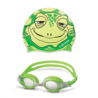 Комплект для плавания HEAD Meteor очки и шапочка, для детей