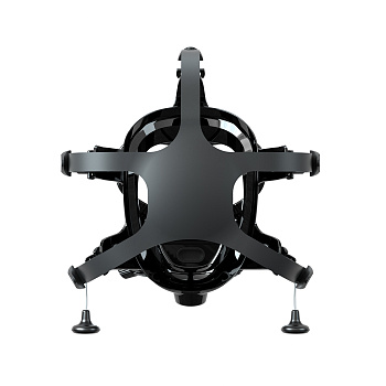 Маска полнолицевая для дайвинга HOTDIVE с 2-й ступенью, черная