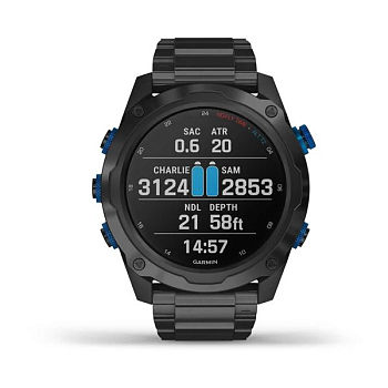 Часы Garmin Descent Mk2i с титановым ремешком в комплекте с трансмиттером 