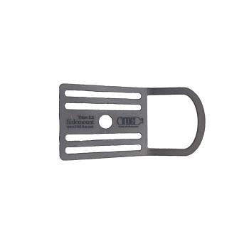 Пластина для Sidemount 5.5 четырехщелевая с ушком +10 мм (титан, 2 мм) Пластина для Sidemount 5.5 четырехщелевая с ушком +10 мм (титан, 2 мм)