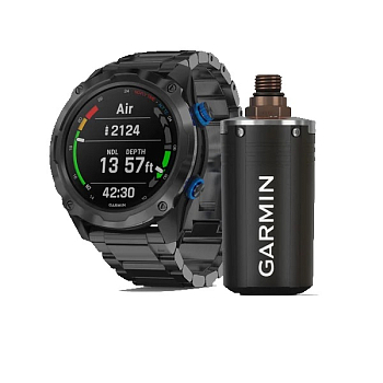 Часы Garmin Descent Mk2i с титановым ремешком в комплекте с трансмиттером 