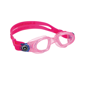Очки для плавания детские AQUA SPHERE Moby Kid прозрачные линзы (розовый)