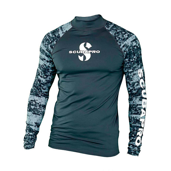 Футболка лайкра SCUBAPRO Rash Guard Graphite UPF 50 длин. рукав, муж