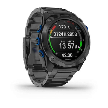 Часы Garmin Descent Mk2i с титановым ремешком в комплекте с трансмиттером 