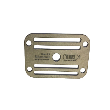 Пластина для Sidemount 4.5 четырехщелевая (титан, 2 мм) Пластина для Sidemount 4.5 четырехщелевая (титан, 2 мм)