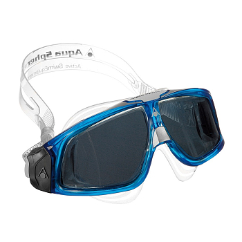 Очки для плавания AQUA SPHERE Seal 2.0 (прозр. силикон,темные линзы)