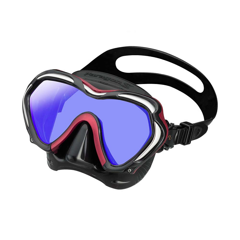 Маска TUSA Paragon S черный силикон (красный) Маска TUSA Paragon S черный силикон (красный)