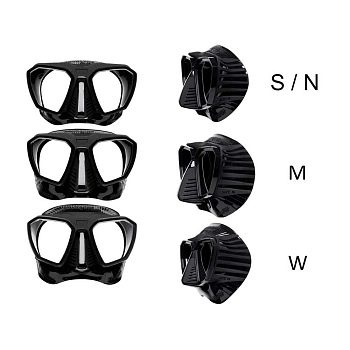 Маска SCUBAPRO D-Mask черный силикон