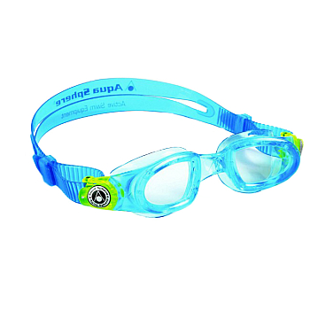 Очки для плавания детские AQUA SPHERE Moby Kid прозрачные линзы